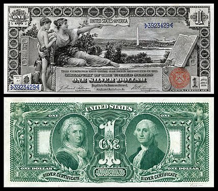 $1 Silver Certificate, issue 1896