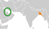 Location map for Bangladesh and Qatar.