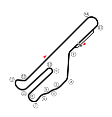 Layout of Riverside International Raceway