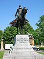 Leopold II horseback riding statue, Regent place, Brussels.