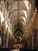 Interior de la catedral de Lincoln