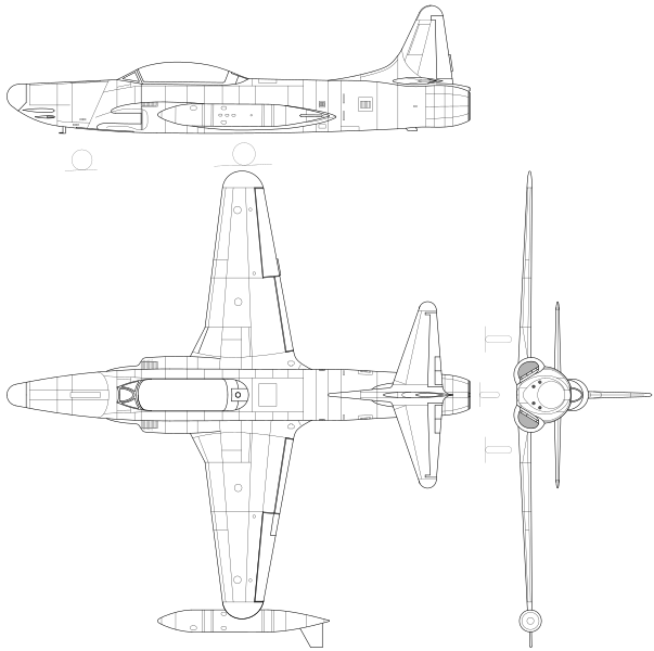 File:Lockheed F-94A Starfire 3-view.svg