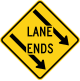 Left lane ends, Maryland