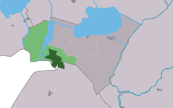 Location in De Friese Meren municipality