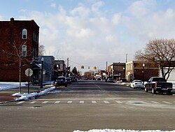 Downtown New Baltimore in January 2004