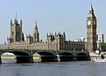 Palace of Westminster, Neo-Gothic completed in 1870. Designed by Sir Charles Barry and Augustus Pugin