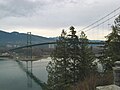 Lions Gate Bridge connecting Vancouver to West Vancouver.