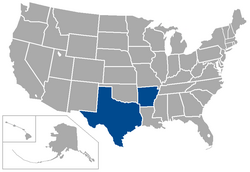 Location of teams in {{{title}}}