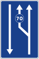 S-50a Lanes reserved for traffic based on the minimum speed