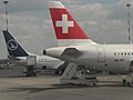 Swiss and TAROM aircraft at OTP