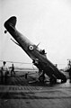 Seafire crash on HMS Illustrious, 1948