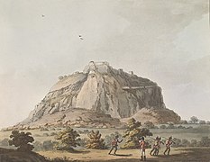 East View of Krishnagiri by James Hunter (d.1792) (coloured in 1804)