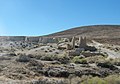 Fairmont Mill ruins on the east side of Fairmont Butte. This mill was one of three that the city ran to produce cement for the Los Angeles Aqueduct.