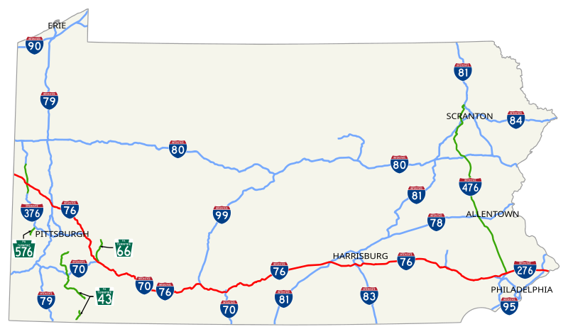 Archivo:Pennsylvania Turnpike map.svg