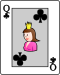 Queen of clubs