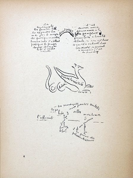 File:Guillaume Apollinaire, Calligram.jpg