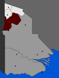 Location of Kiunga Rural LLG in North Fly district of Western Province of Papua New Guinea