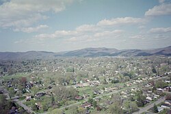 Aerial view of Middlesboro