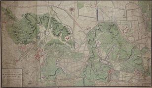 Overall map of the domains of Meudon and Chaville, by Alexandre Lemoine, ADY. 1723