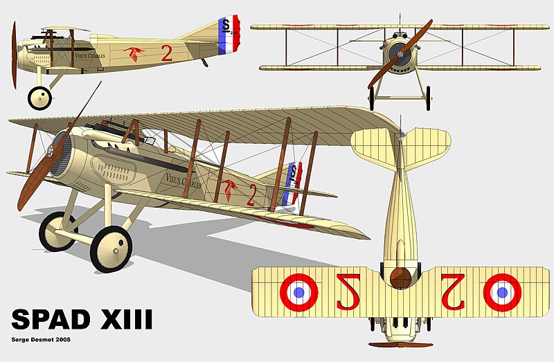 Файл:Spad XIII 3 vues.jpg