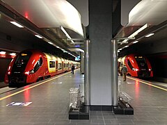 Szybka Kolej Miejska (Rápido tren urbano), La estación Aeropuerto Chopin.