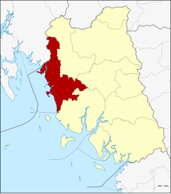 District location in Trang province