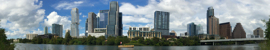 Panorama of Austin skyline