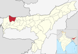 Location in Assam