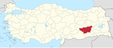 Diyarbakir in Turkey.svg