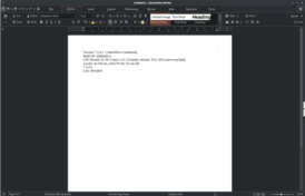 Скриншот программы LibreOffice Writer