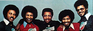 Tavares in 1977. Left to right: Pooch, Ralph, Chubby, Butch, and Tiny