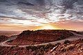 Atardecer en la barda de Plottier