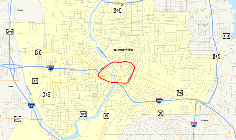 File:Inner Loop Rochester map.svg