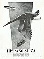 Affiche publicitaire d'Hispano Suiza