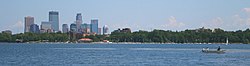 Downtown seen from Lake Calhoun