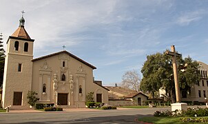 The Santa Clara Mission is a campus landmark.