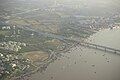 Aerial view of surat, Hazira area