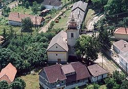 Aerial photograph of Tardona (Reformed Church)