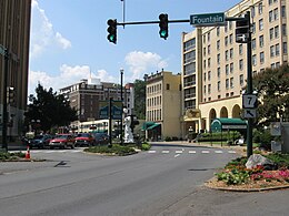 Downtown street in Springdale