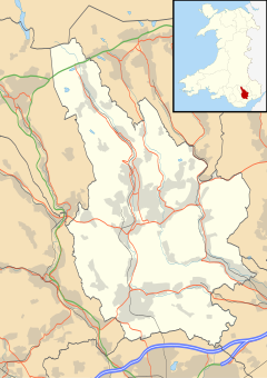 Blackwood is located in Caerphilly