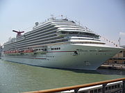 Carnival Magic in Venice, Italy on her maiden voyage.