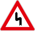 Double curve, first to left