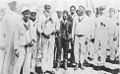 João Cândido Felisberto with sailors and reporters on the last day of the Revolt of the Lash