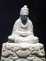 Seated Buddha, Baekje, second half of 6th c. Soapstone, h. 13.5 cm. Buyeo National Museum. Treasure No. 329.