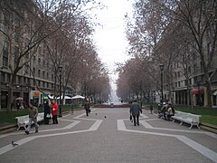 Paseo Bulnes, downtown Santiago