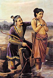 Shantanu and Satyavati from Mahabharata