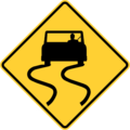 Slippery road