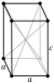 Body-centered tetragonal crystal structure for white (β): tin