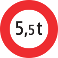 2.16 Maximum weight (gross weight limit)