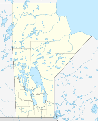 Mapa de localización de Manitoba